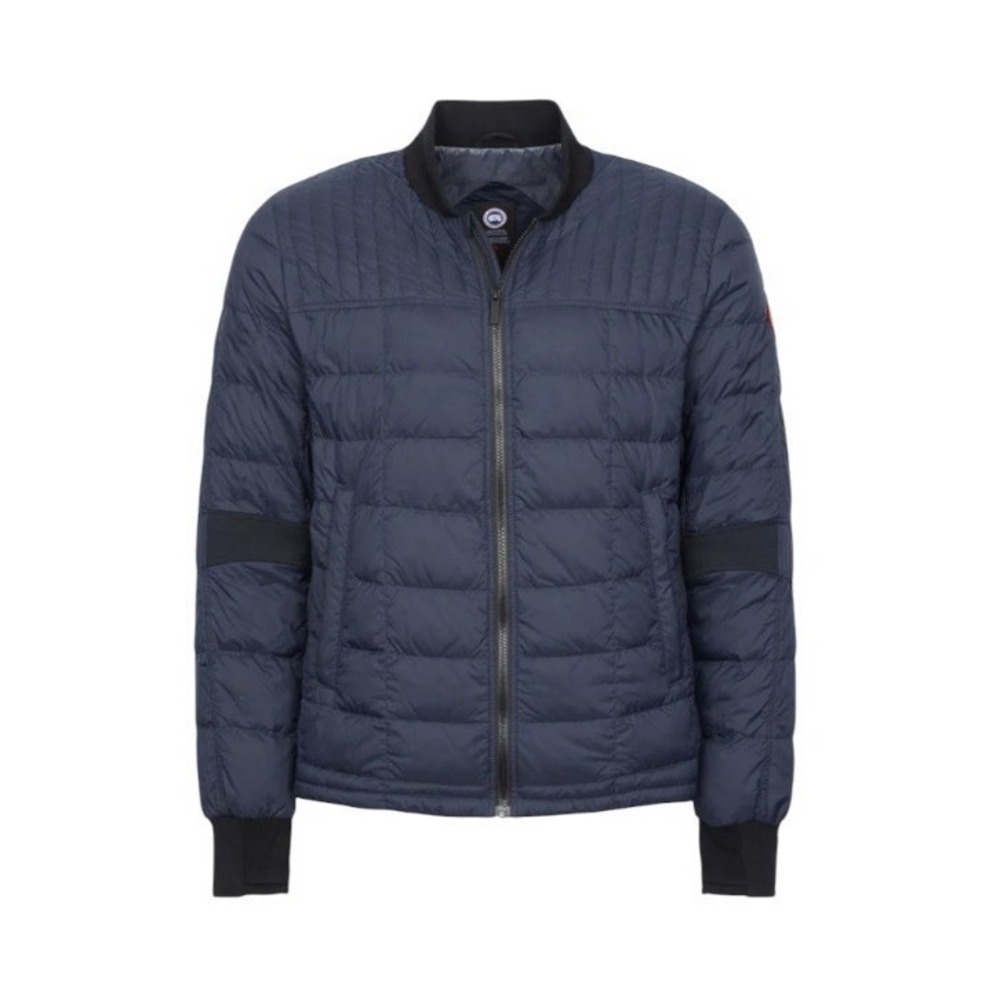 Canada Goose Dunham Down Bomber Jacket Men's Size Small Blue Packable